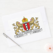 VIER Amsterdamse wapenschild Rechthoekige Sticker (Envelop)