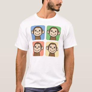 Vier apen t-shirt