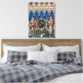 Vier Arabische backgammaspelers Canvas Afdruk (Insitu (Slaapkamer))