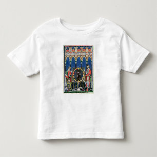 Vier Arabische backgammaspelers Kinder Shirts