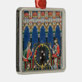 Vier Arabische backgammaspelers Metalen Ornament (Rechts)