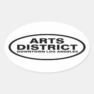 VIER "Arts District" Ovale Sticker