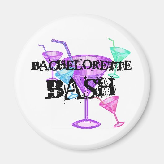 Vier Bachelorette Bash Magneet (Voorkant)