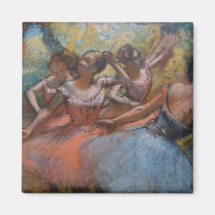 Vier ballerina's op het toneel (Ballet) (door Edga Magneet