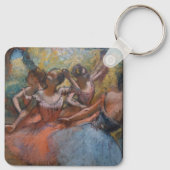 Vier balletdansers op het podium van Degas Sleutelhanger (Achterkant)