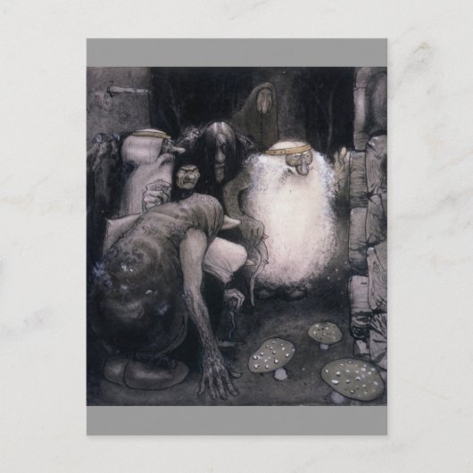 Vier Big Trolls Briefkaart (Voorkant)