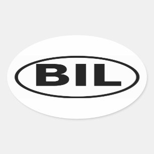 VIER Billings, Montana "BIL" Ovale Sticker