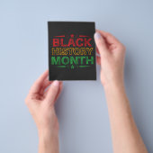 Vier Black History Month, Juneteenth Flyer (Hand)