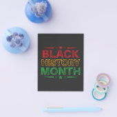 Vier Black History Month, Juneteenth Flyer (Enkel)