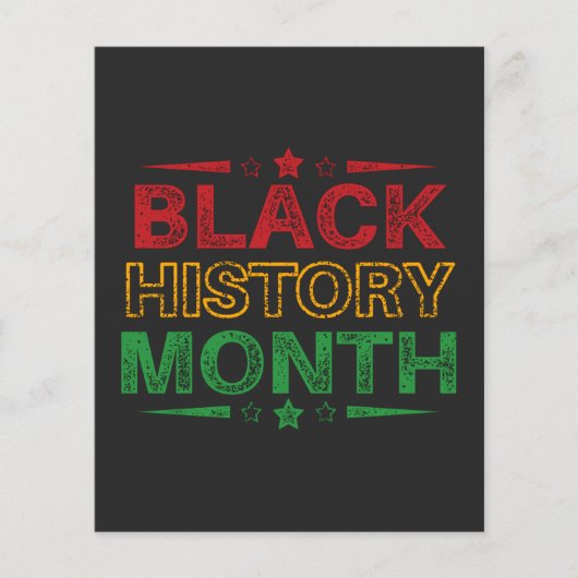 Vier Black History Month, Juneteenth Flyer (Voorkant)