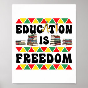 Vier Black History Month met vrijheid Poster