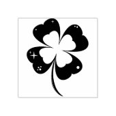 Vier-blad klaver stempel (Afrduk)