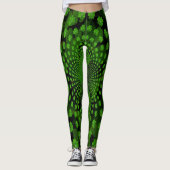 Vier Bladklaver Kaleidoscoop Leggings (Voorkant)
