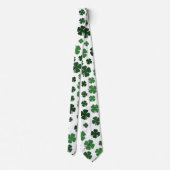 vier bladklaver met geluk stropdas (Achterkant)