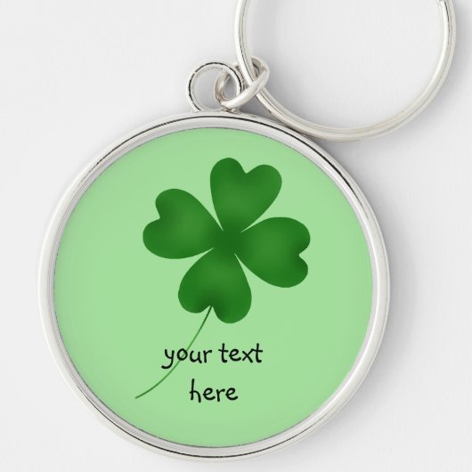 Vier bladklaver sleutelhanger (Voorkant)