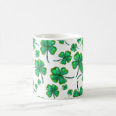 vier bladklaverpatronen koffiemok (Center)