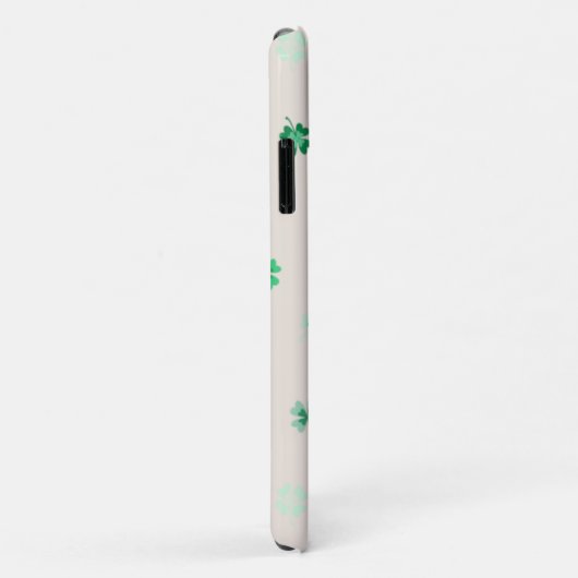 Vier Bladklavers verspreid over cement wit Case-Mate iPhone Case (Achterkant/rechts)