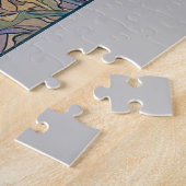 Vier bloemen, Alphonse Mucha Legpuzzel (Zijkant)