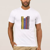 Vier boeken Mannen T-shirt (Voorkant)