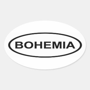 VIER Bohemia Ovale Sticker