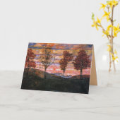 Vier bomen kaart (Gele Bloem)