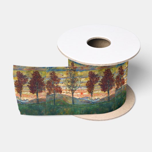 Vier bomen (landschapskunst) (van Egon Schiele) Lint (Spoel)