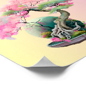 Vier bonsai bomen poster (Hoek)