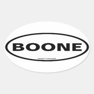VIER Boone Ovale Sticker