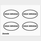 VIER Bronx, High Bridge Ovale Sticker (Vel)