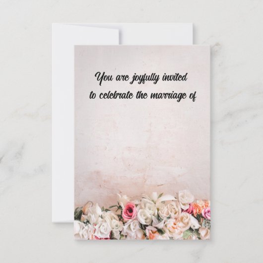 Vier bruiloft kaart (Voorkant)