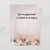 Vier bruiloft kaart (Voorkant / Achterkant)