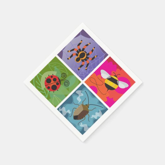 Vier bugs servetten (Hoek)