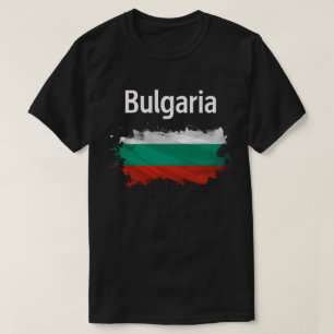 Vier Bulgaars erfgoed Bulgarije Vlag T-shirt
