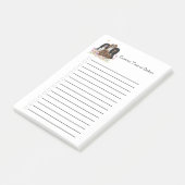 Vier Cavalier King Charles Spaniels in Flowers Post-it® Notes (Schuin)