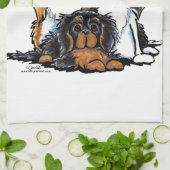 Vier Cavalier King Charles Spaniels Theedoek (Gevouwen)