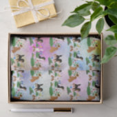 Vier Cavalier Spaniels in een Vloergebied Tissuepapier (Geschenk)