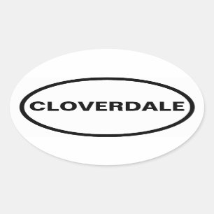 VIER Cloverdale, Montgomery, Alabama Ovale Sticker