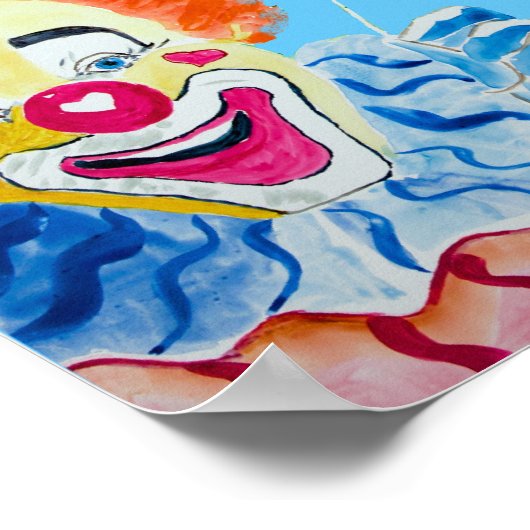 Vier clowns afdrukken poster (Hoek)