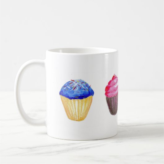 Vier Cupcake-Mok Koffiemok (Links)