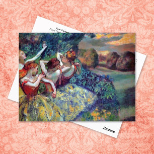 Vier dansers Ballerina Edgar Degas Briefkaart