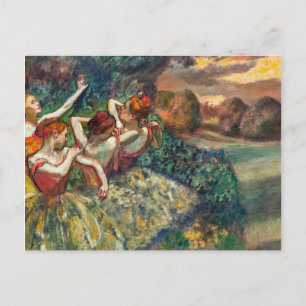 Vier dansers Edgar Degas Briefkaart