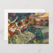 Vier dansers | Edgar Degas | Briefkaart (Voorkant / Achterkant)
