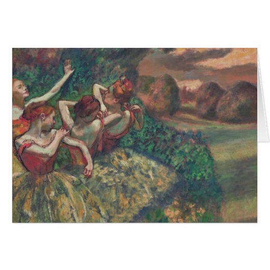 Vier dansers, Edgar Degas Groet (Voorkant Horizontaal)