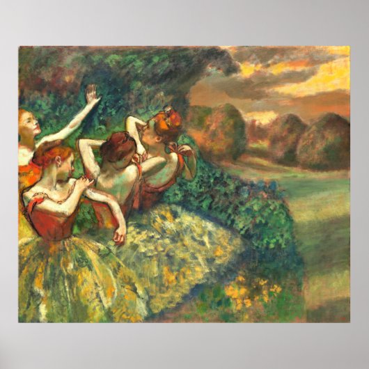 Vier dansers Edgar Degas Poster (Voorkant)