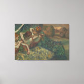 Vier dansers, impressionistische schilderkunst, Ed Canvas Afdruk (Voorkant)