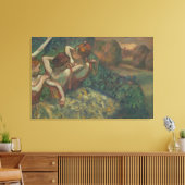Vier dansers, impressionistische schilderkunst, Ed Canvas Afdruk (Insitu (Woonkamer))