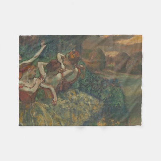 Vier dansers, impressionistische schilderkunst, Ed Fleece Deken (Voorkant (Horizontaal))