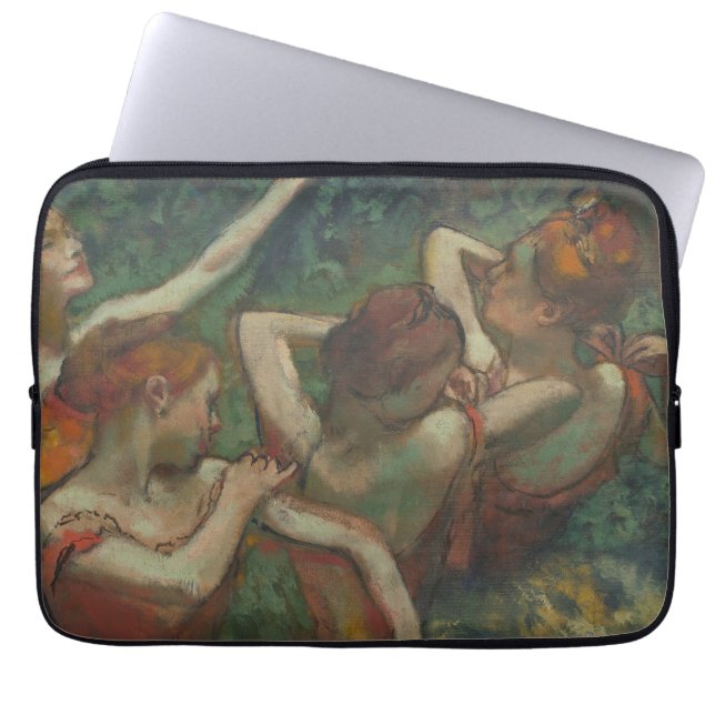 Vier dansers, impressionistische schilderkunst, Ed Laptop Sleeve (Voorkant)