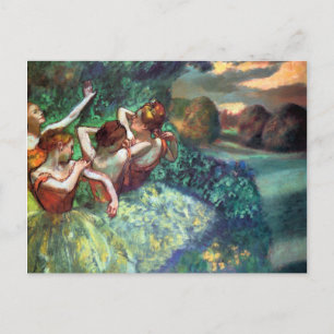 Vier dansers van Degas Briefkaart