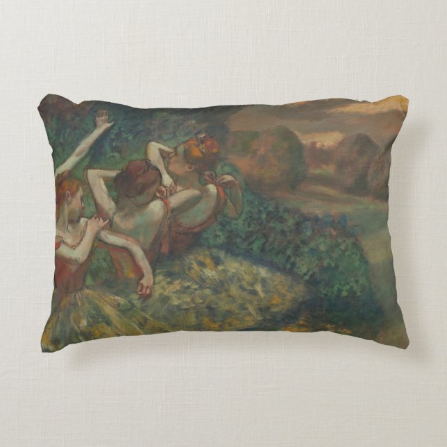 Vier dansers van Edgar Degas, Ballet Fine Art Accent Kussen (Voorkant)